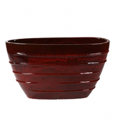 Oval red